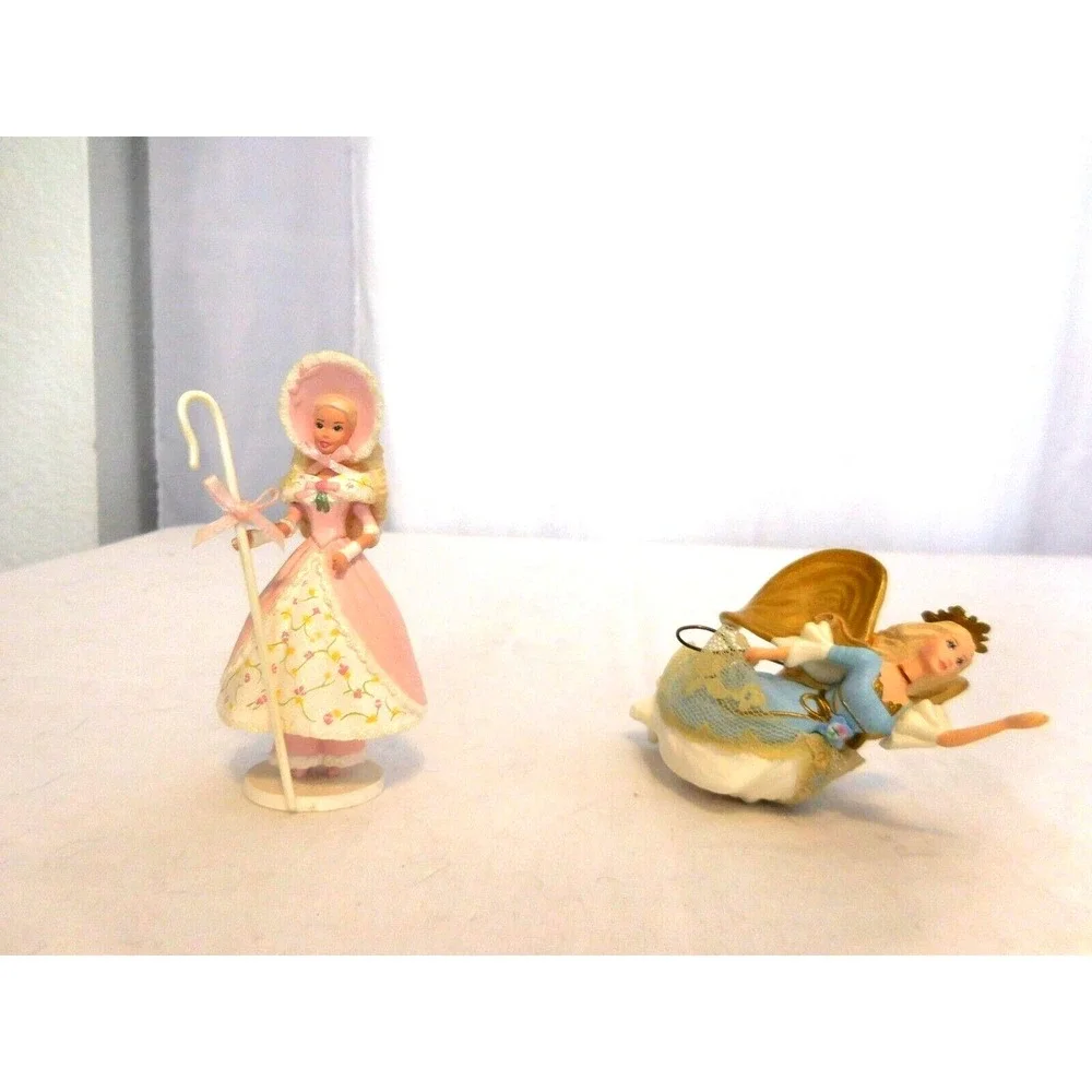 Hallmark Keepsake Ornament 1998 Barbie Little Bo‎ Peep + Barbie Angel